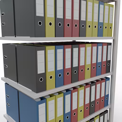 Étagère supplémentaire, étagère de bureau, système enfichable MULTIplus150, 2000 x 1000 x 600 mm (HxLxP), 6 étagères, , , gris clair de Schulte Lagertechnik de la catégorie étagères de bureau
