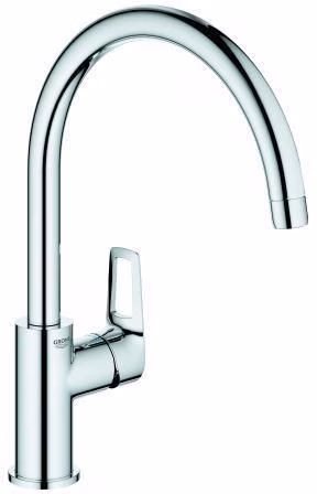 Miscelatore monocomando da cucina GROHE BauLoop 31368 con bocca alta, cromato, del marchio Grohe Miscelatore monocomando da cucina GROHE BauLoop 31368 con beccuccio alto, cromato, della categoria rubinetti da cucina, codice articolo 6000520514