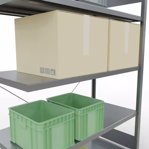 Figure n° 13 de l'article étagère supplémentaire pour système enfichable 2000x1300x600 mm, type 250 kg, galvanisée du groupe de produits système enfichable de la marque Schulte Lagertechnik