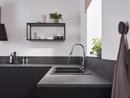 Hansgrohe Miscelatore monocomando per cucina 240 FOCUS DN 15, con doccetta estraibile cromo
