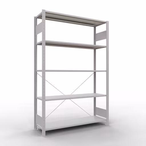 Ripiano base con sistema a innesto 2000x1300x400 mm, tipo 150 kg, grigio chiaro, ripiano base, articolo n. 32640-130