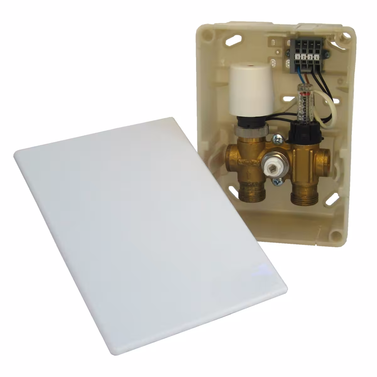 HoWaTech Duo Warmwasser Fußbodenheizung | Set mit Doppelrohr Heizmatte und E-Regelbox Standard Heizfläche 2.5m² von HoWaTech mit der Artikelnr. 103051