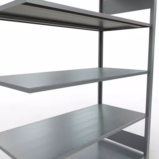 Rayonnage supplémentaire, étagère de bureau, système enfichable MULTIplus150, 1800 x 1300 x 600 mm, 5 étagères, galvanisé, de Schulte Lagertechnik de la catégorie étagères de bureau