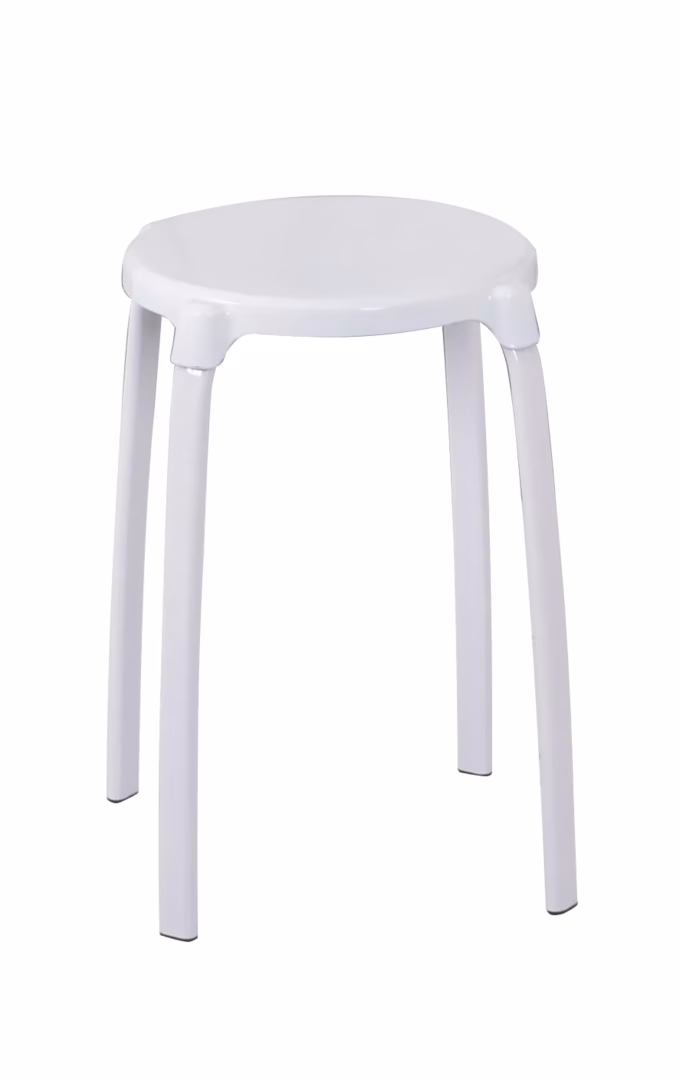 Sgabello da bagno Max, bianco della marca Ridder della gamma di attrezzature per il bagno e sanitari