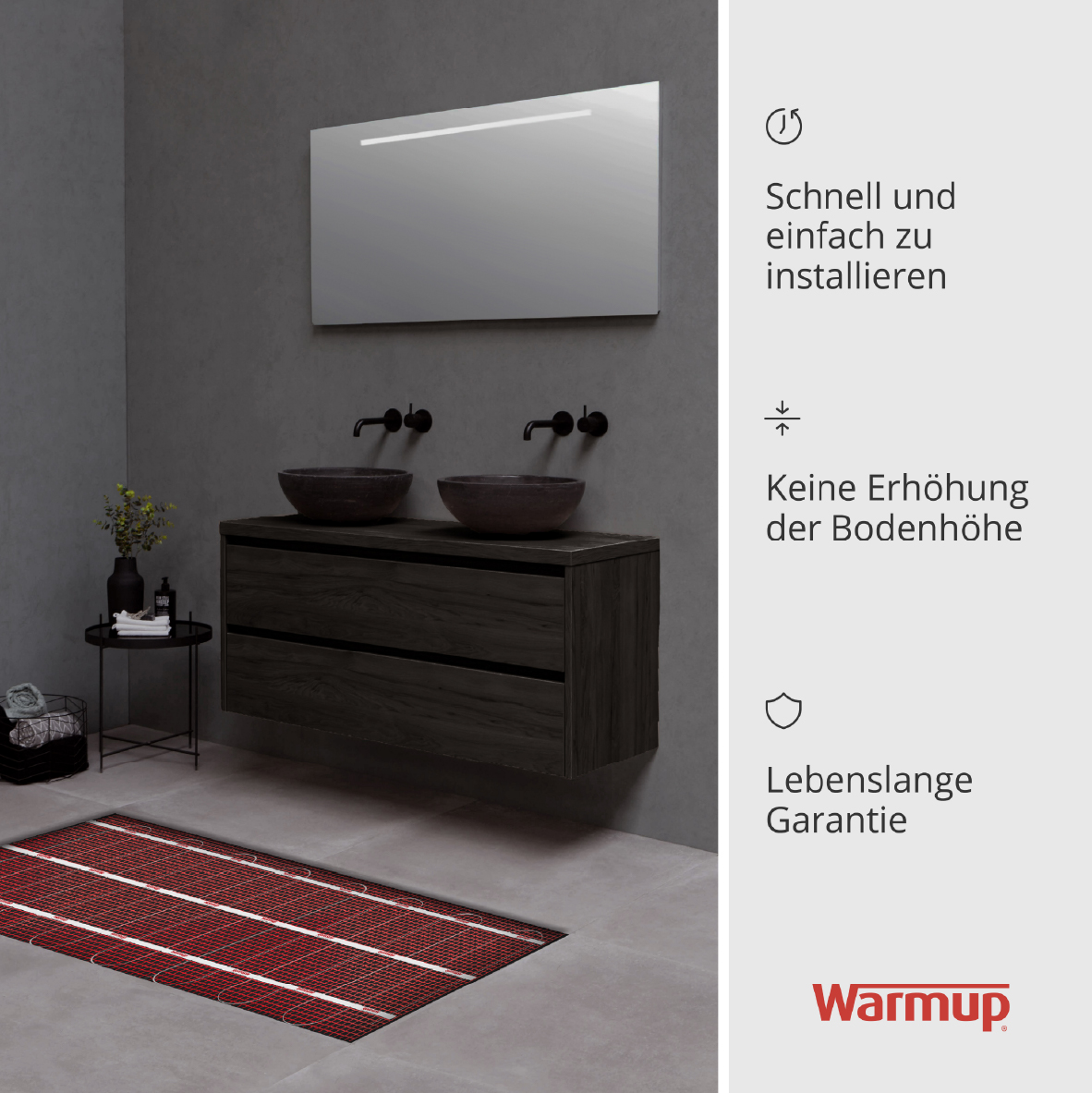 Warmup SPM Heizmatte selbstklebend 100 Watt     0,5m²