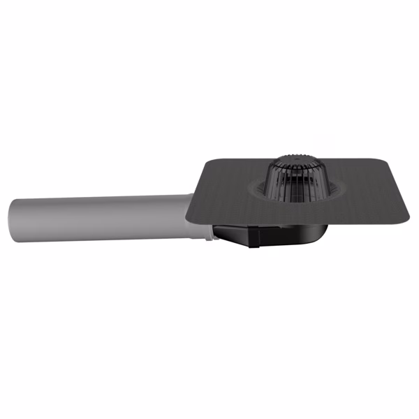 Grondaie angolari per tetti Flavent Pro DN 110 con collare in bitume di Klöber Flavent Pro, pluviali angolati con collare bituminoso, appartenenti alla categoria degli attraversamenti isolati per tetti, codice articolo KF7211-100