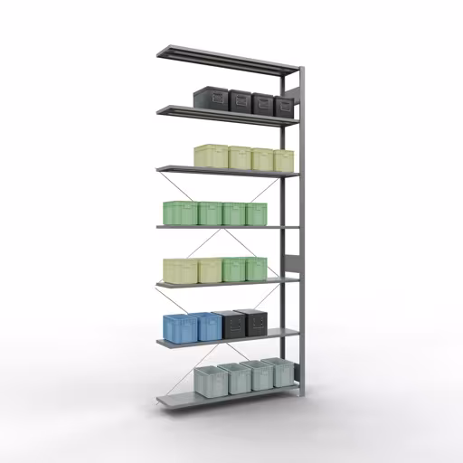 Représentation supplémentaire de l'article Tablette supplémentaire pour système enfichable 3000x1300x300 mm, type 150 kg, galvanisée Représentation supplémentaire de l'article Tablette supplémentaire avec système enfichable 3000x1300x300 mm, type 150 kg, galvanisée à partir de la tablette supplémentaire