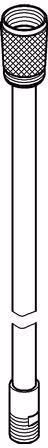 Flexible de douche GROHE 46104 métal 1/2 pouce x M15 x 860 mm pour mitigeur monocommande avec douchette extractible