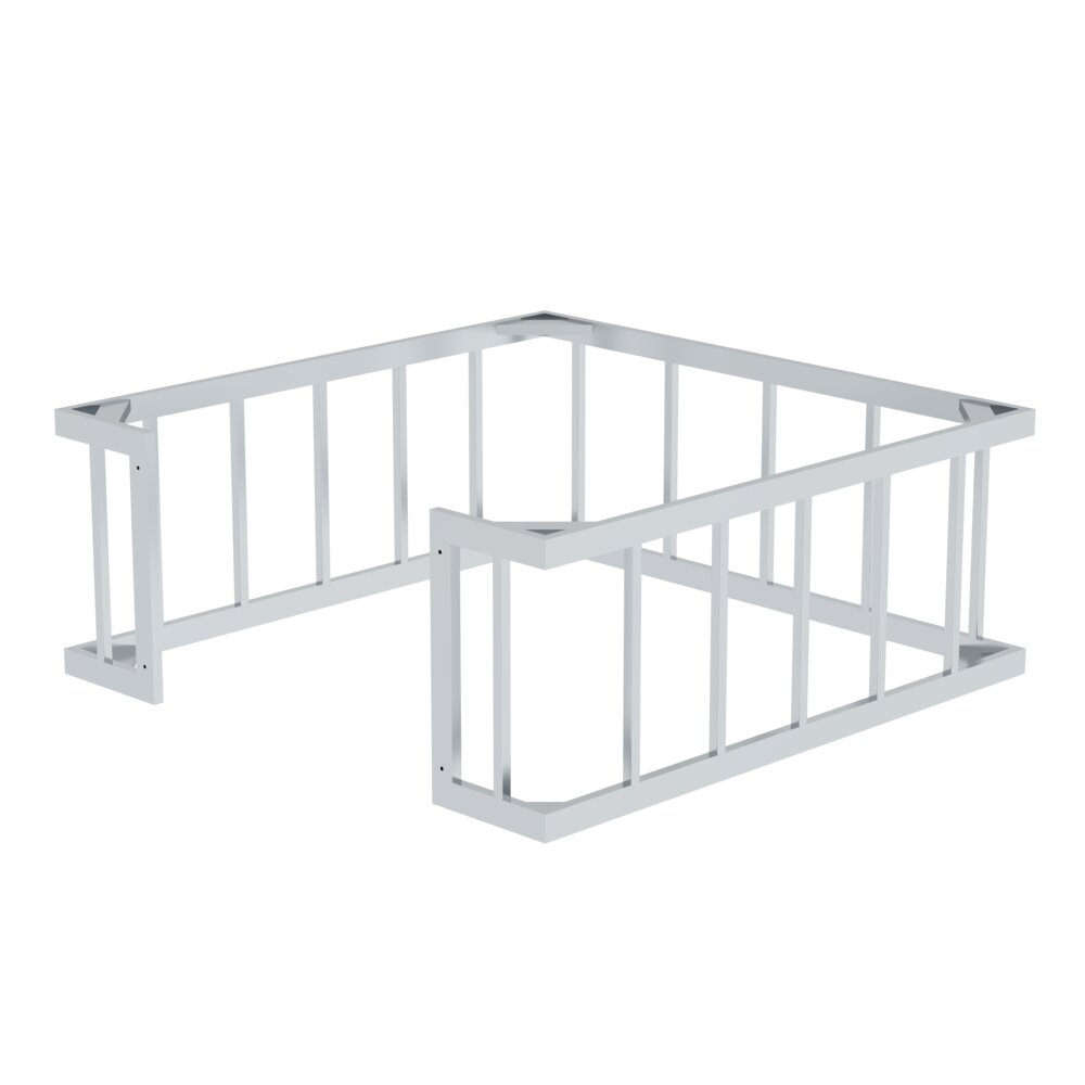 Gabbia protettiva Munk per scale quadrate per autocisterne della Günzburger Steigtechnik Gabbia di protezione Munk per scale per autocisterne della categoria scale speciali, prodotti professionali con numero di articolo 301307