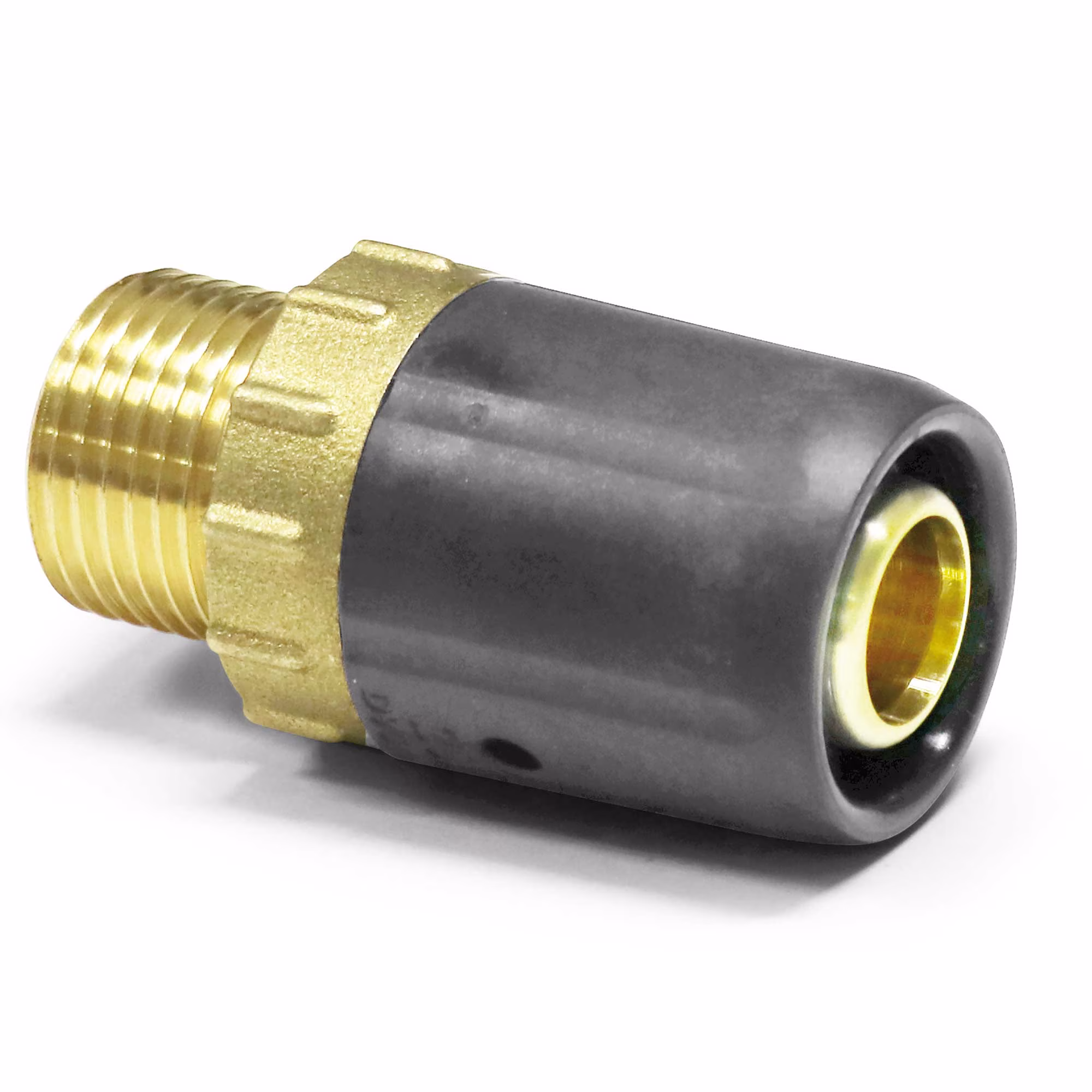 Raccord enfichable Pipetec pour tube composite aluminium à filetage extérieur de la catégorie raccords enfichables
