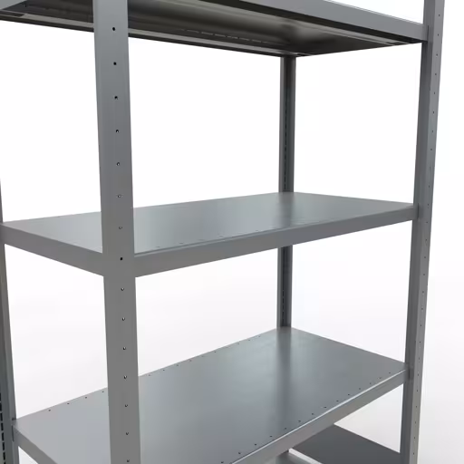 Étagère de base, étagère à étagères, système enfichable MULTIplus250, 2000 x 1000 x 500 mm, 5 étagères, galvanisées de Schulte Lagertechnik avec le numéro d'article. 12950-LR