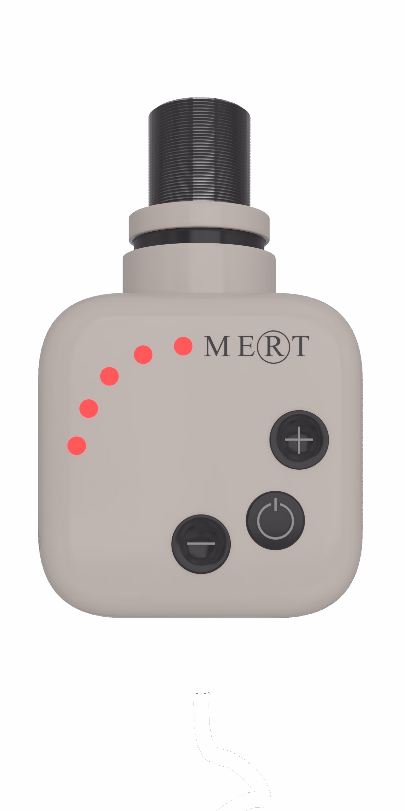 MERT KMX1 Regler mit Heizstab für Badheizkörper, mit Spiralkabel und Stecker aus der Kategorie Regler-Ersatzteile & Zubehör mit der Teilenummer KMX1-WEISS-1000W-MSS