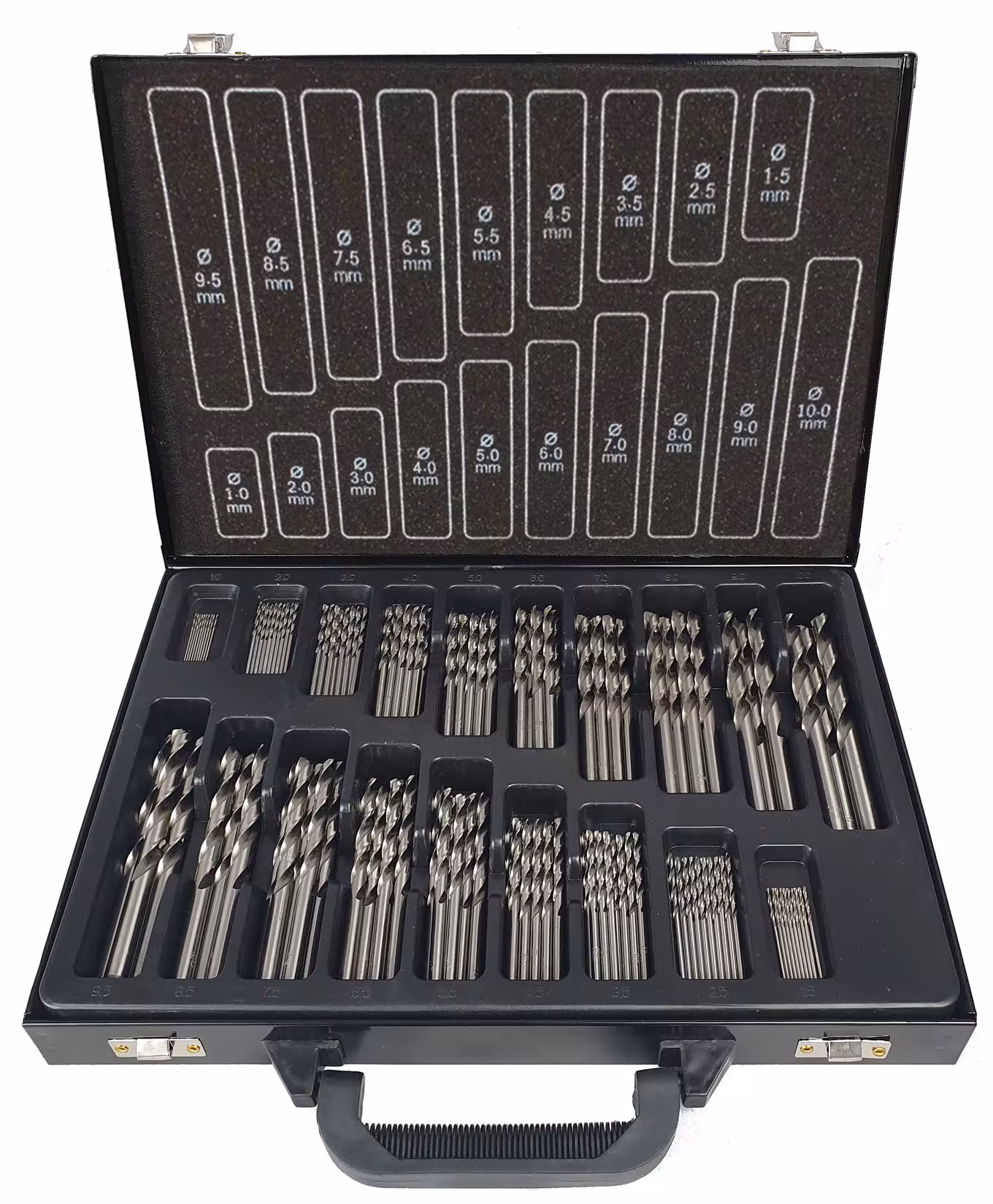 Une autre vue de l'article Magasin de forets HSS-G 170 pièces 1-10/0,5 mm BASIC de la catégorie accessoires machines