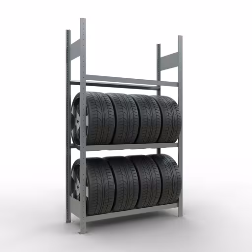 Figura n. 11 dell'articolo scaffale base, scaffale per ruote/pneumatici, 2000 x 1150 x 400 mm, zincato, 3 livelli di stoccaggio dal gruppo di prodotti scaffali della marca Schulte Lagertechnik