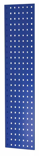 Panneau latéral perforé, 90 x 1000 x 300 mm (H x P), RAL 5010 bleu gentiane, accessoires, réf. 35665-B