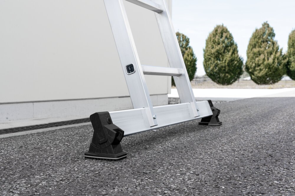 Produktbild Detailansicht 3816448 Echelle coulissante à barreaux Munk en 2 parties avec traverse nivello® 2x10 barreaux