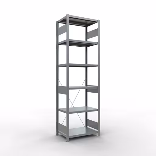 Figure n° 11 de l'article étagère de base, étagère, système enfichable MULTIplus250, 2500 x 750 x 500 mm, 6 étagères, galvanisé du groupe de produits système enfichable de la marque Schulte Lagertechnik