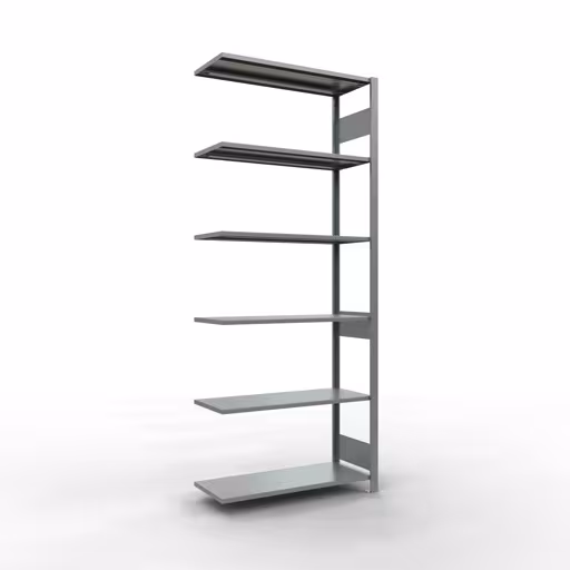 Scaffali aggiuntivi, scaffali, sistema a innesto MULTIplus150, 2500 x 1000 x 400 mm (AxLxP), 6 ripiani, barre longitudinali, zincato della marca Schulte Lagertechnik dalla gamma di prodotti dei sistemi a innesto