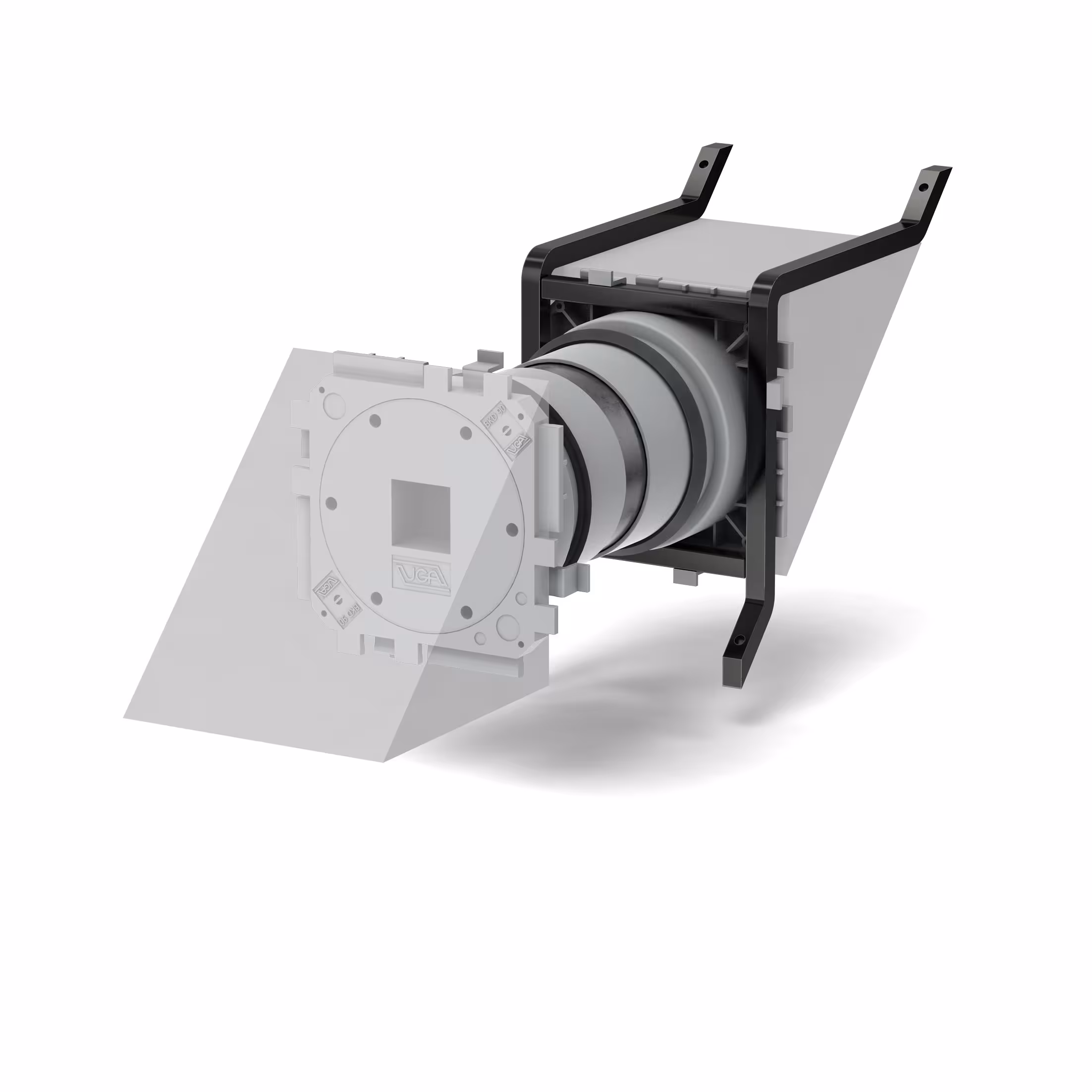 Doppel Schrägdichtpackung Bajonett BKD90-K2-S30/250 von der Marke UGA System-Technik aus der Kategorie Mauerdurchführungen