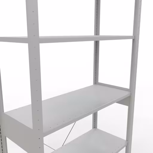 Étagère de base, étagère, système enfichable MULTIplus85, 2500 x 1000 x 400 mm (HxLxP), 6 étagères, traverse, RAL 7035 gris clair de la catégorie d'étagères de base avec le GTIN 4004514203458 Étagère de base, étagère, système enfichable MULTIplus85, 2500 x 1000 x 400 mm, 6 étagères, traverse, gris clair RAL 7035 de la marque Schulte Lagertechnik de la gamme de produits du système enfichable