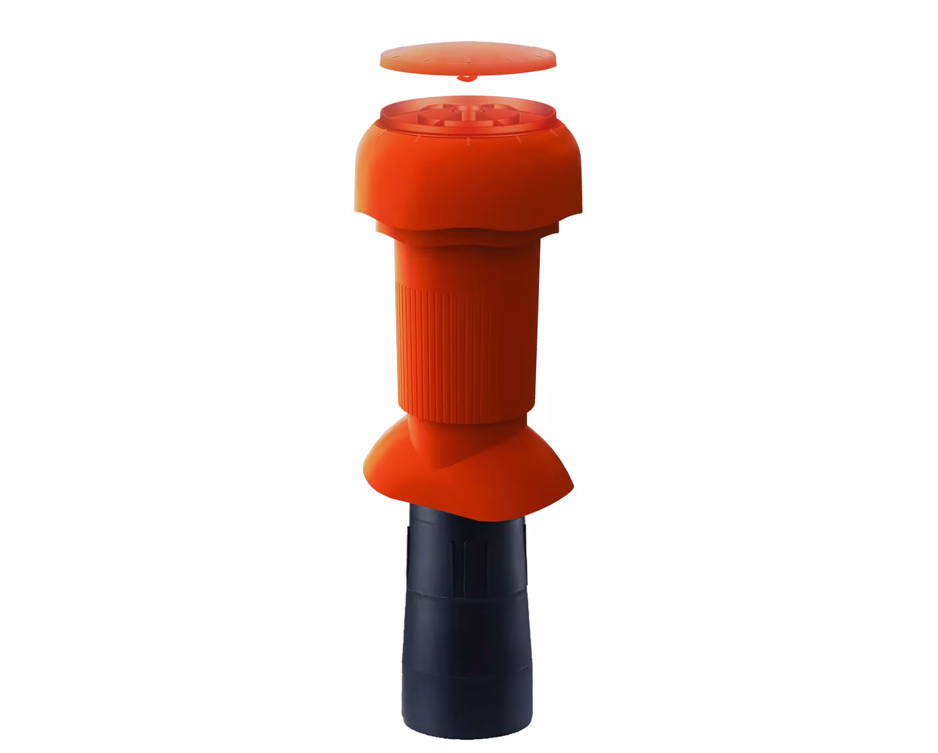 Tubo di ventilazione Venduct lungo DN 110 grigio scuro, per il collegamento a DN 125 della marca Klöber della categoria tetto spiovente