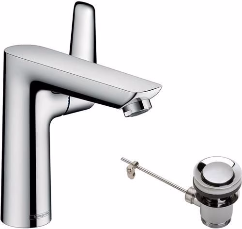 Detailbild 4062331 Hansgrohe TALIS E 150 miscelatore monocomando per lavabo con diametro 15 mm e scarico G 1 1/4 inch cromo