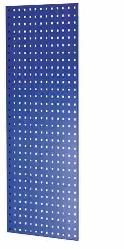 Panneau latéral perforé, 90 x 1250 x 500 mm (H x P), bleu gentiane RAL 5010 de Schulte Lagertechnik Panneau latéral perforé, 90 x 1250 x 500 mm (H x P), RAL 5010 bleu gentiane, accessoires, réf. 35682-B