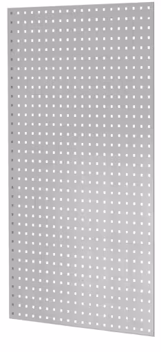 Panneau latéral perforé, 90 x 1300 x 800 mm (H x P), gris clair RAL 7035 de Schulte Lagertechnik Panneau latéral perforé, 90 x 1300 x 800 mm (H x P), gris clair RAL 7035, accessoires, réf. 35676
