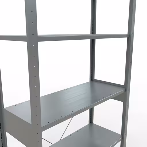 Image du produit n° 13 de l'article étagère de base, étagère, système enfichable MULTIplus85, 2500 x 1000 x 400 mm (HxLxP), 6 étagères, traverse, galvanisé Figure n° 13 de l'article étagère de base, étagère, système enfichable MULTIplus85, 2500 x 1000 x 400 mm, 6 étagères, traverse, galvanisée du groupe de produits système enfichable de la marque Schulte Lagertechnik