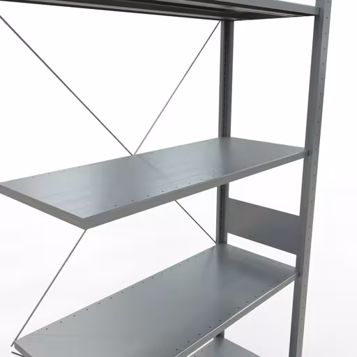 Figura n. 12 dell'articolo scaffale aggiuntivo, scaffale a scaffale, sistema a innesto MULTIplus150, 3000 x 1000 x 400 mm (AxLxP), 7 ripiani, traversa, zincato del gruppo di prodotti sistema a innesto della marca Schulte Lagertechnik