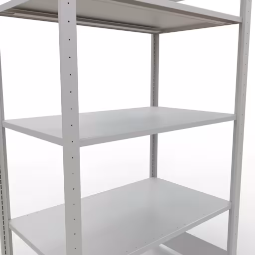 Image supplémentaire de l'article Étagère de base, étagère, système enfichable MULTIplus150, 2000 x 1000 x 600 mm, 5 étagères, gris clair RAL 7035 à partir de l'étagère de base