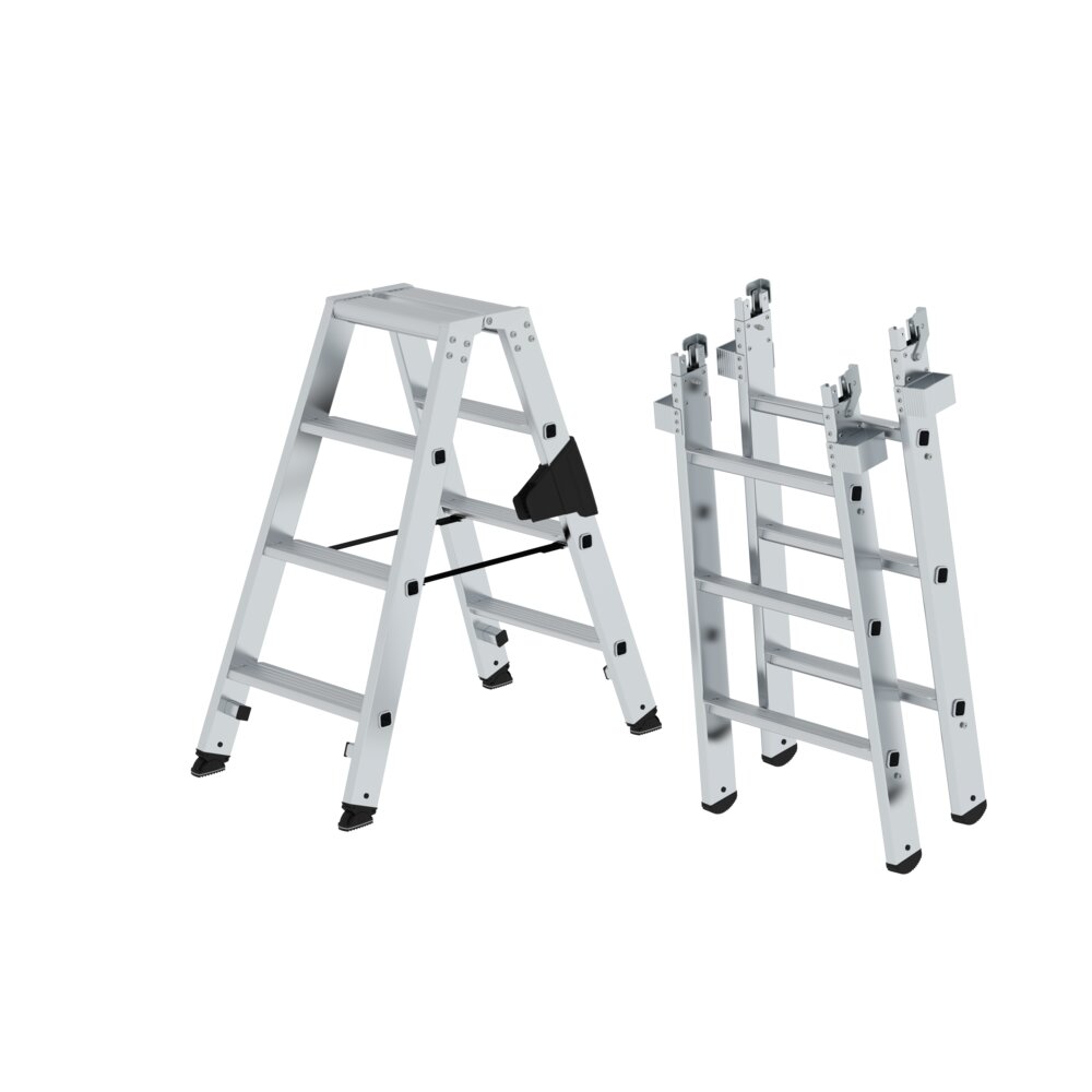 Set di scale a pioli Munk, accessibili da entrambi i lati, innestabili, inclusa sezione di inserimento di Günzburger Steigtechnik Set di scale a pioli Munk, accessibili da entrambi i lati, innestabili, inclusa sezione di inserimento, dalla categoria scale a pioli, numero articolo 040272