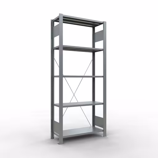 Figure n° 11 de l'article, étagère de bureau, système enfichable MULTIplus85, 1800 x 750 x 300 mm, 5 étagères, galvanisées, sans barre d'arrêt du groupe de produits étagères de bureau de la marque Schulte Lagertechnik