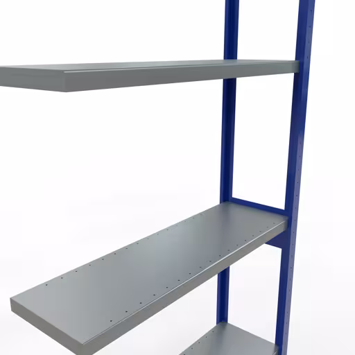 Image du produit n° 14 de l'article Rayonnage complémentaire, rayonnage à étagères, système enfichable MULTIplus250, 3000 x 1000 x 300 mm, 7 étagères, barres longitudinales, RAL 5010 bleu gentiane/galvanisé Figure n° 14 de l'article, système d'étagères MULTIplus250, système enfichable, 3000 x 1000 x 300 mm, 7 étagères, RAL 5010 bleu gentiane/galvanisé du groupe de produits système enfichable de Schulte Lagertechnik