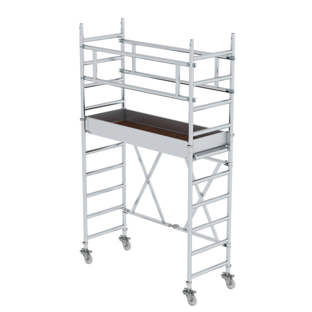 Échafaudage pliant Munk 0,75 x 1,80 m, hauteur de plate-forme 1,80 m, de Günzburger Steigtechnik Échafaudage pliant Munk 0,75 x 1,80 m, de la catégorie Échafaudages pliants, référence 115100