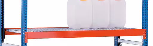 Niveau supplémentaire pour étagères écologiques W100, 1250 x 600 mm, orange/galvanisé, y compris grille de la catégorie étagères écologiques avec le GTIN 4004514260673 Niveau supplémentaire pour étagères écologiques W100, 1250 x 600 mm, orange/galvanisé, avec grille de Schulte Lagertechnik de la gamme de rayonnages pour étagères