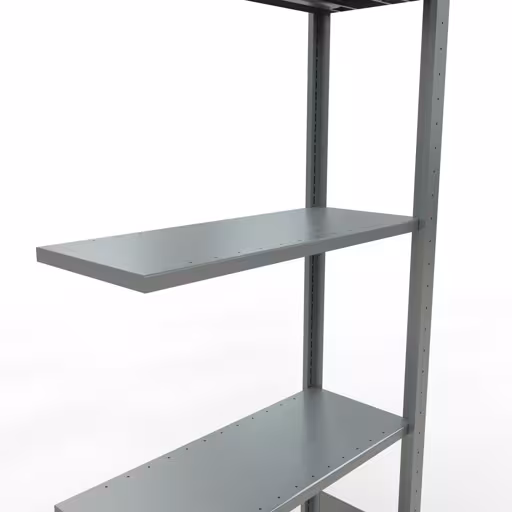 Rayonnage supplémentaire, étagère, système enfichable MULTIplus150, 2000 x 750 x 300 mm (HxLxP), 5 étagères, barres de longueur, galvanisé de la catégorie des étagères supplémentaires avec le GTIN 4004514279705 Rayonnage supplémentaire, étagère, système enfichable MULTIplus150, 2000 x 750 x 300 mm, 5 étagères, galvanisé de la marque Schulte Lagertechnik de la gamme de produits du système enfichable