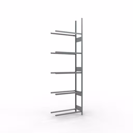 Rayonnage supplémentaire, rayonnage pour roues/pneus, 3500 x 1050 x 400 mm, galvanisé, 5 niveaux de stockage avec une charge de compartiment de 150 kg par niveau, stockage de pièces automobiles, réf. 20775