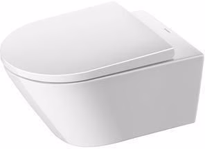 Detailbild 4018694 Ensemble WC mural Duravit 540 mm D-Neo blanc, chasse d'eau basse rimless, siège WC avec abaissement automatique, Durafix inclus