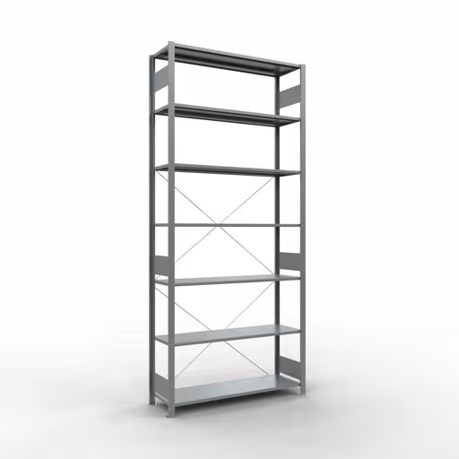 Étagère de base du système enfichable 3000x1300x400 mm, type 150 kg, galvanisée de Schulte Lagertechnik de la catégorie du système enfichable