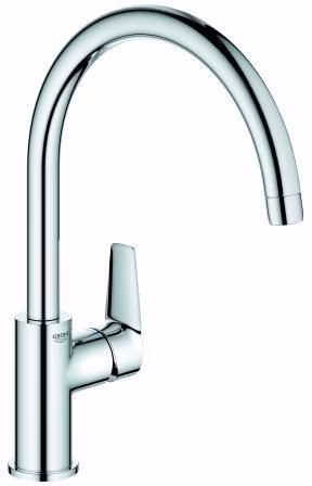 Miscelatore monocomando da cucina GROHE BauEdge 31367 con beccuccio alto, cromato, del marchio Grohe. Miscelatore monocomando da cucina GROHE BauEdge 31367 con beccuccio alto, cromato, della categoria rubinetti da cucina, codice articolo 6000520513