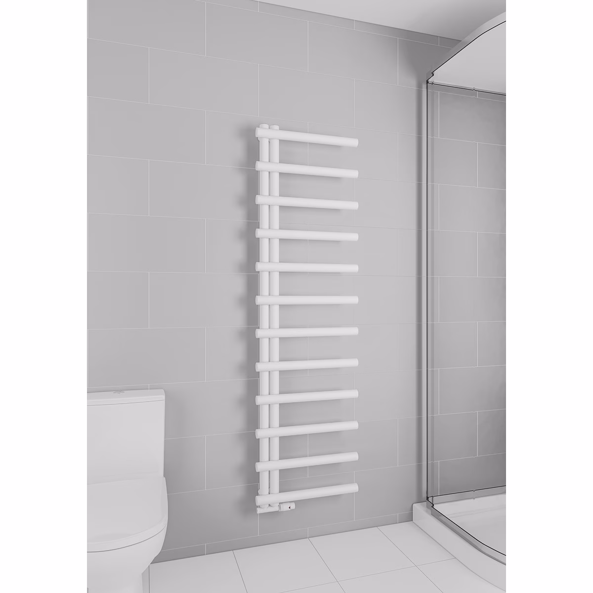 Radiatore da bagno Mert Design modello Metire, bianco, 500x1150 mm
