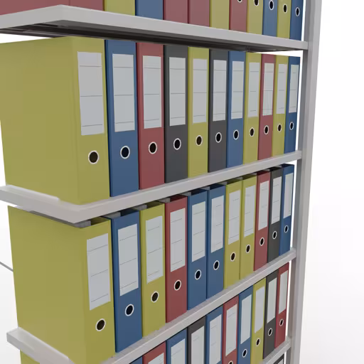 Immagine aggiuntiva dell'articolo Scaffale aggiuntivo, scaffale per ufficio, sistema a innesto MULTIplus85, 2300 x 1000 x 300 mm (AxLxP), 7 ripiani, traversa, senza barra di arresto, grigio chiaro dal sistema a innesto