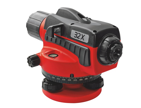 Optisches Nivelliergerät 32X Set mit Stativ und Messlatte