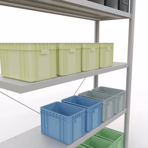 Image du produit n° 12 de l'article étagère supplémentaire système enfichable 2000x1300x400 mm, type 250 kg, gris clair Figure n° 12 de l'article système enfichable 2000x1300x400 mm, type 250 kg, gris clair du groupe de produits système enfichable de Schulte Lagertechnik