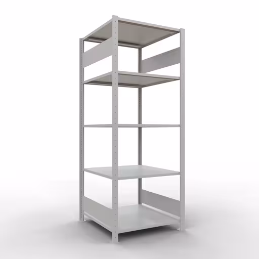 Image supplémentaire de l'article Étagère de base, étagère, système enfichable MULTIplus150, 2000 x 750 x 800 mm, 5 étagères, gris clair RAL 7035 à partir de l'étagère de base