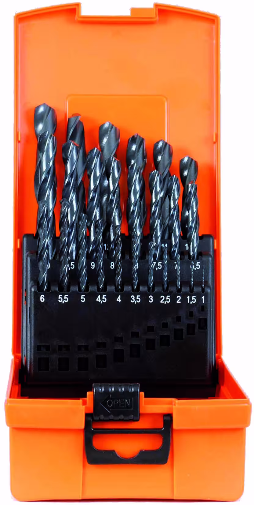 Cassette en plastique HSS-R 1-13 mm 25 pièces, perceuse, réf. 67007