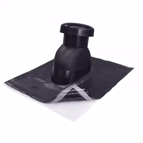 Cache ventilateur universel 125 mm anthracite, manchon 56 x 50 cm de Klöber Cache de ventilateur universel, passages de toit raides, réf. KE9526-12-SF-9721