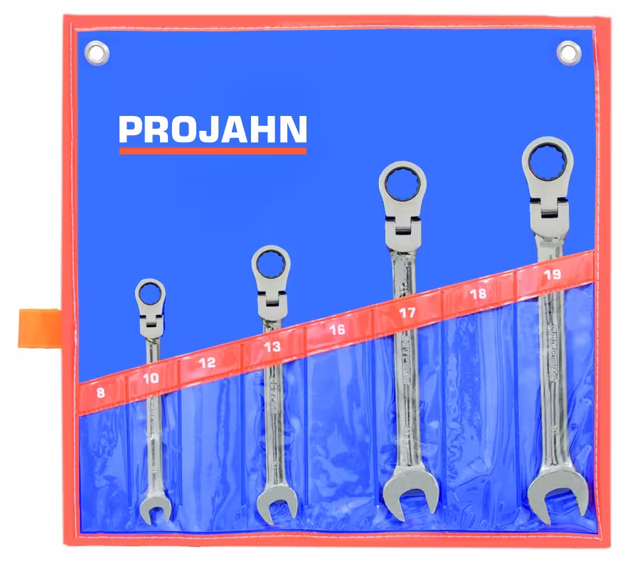 Set chiavi GearTech borsa arrotolata flessibile 4 pezzi 10 - 13 - 17 - 19 mm di PROJAHN con l'articolo n. 3496
