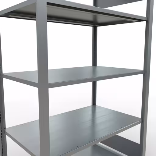 Produktbild Nr 13 des Artikels Grundregal, Büro-Fachbodenregal Stecksystem MULTIplus150, 1800 x 1000 x 600 mm (HxBxT), 5 Fachböden, Längenriegel, verzinkt, ohne Mittelanschlag Abbildung Nr 13 des Artikels Grundregal, Büro-Fachbodenregal Stecksystem MULTIplus150, 1800 x 1000 x 600 mm (HxBxT), 5 Fachböden, Längenriegel, verzinkt, ohne Mittelanschlag aus der Produktgruppe Büroregale von der Marke Schulte Lagertechnik